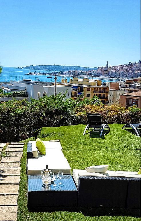 Cap Au Sud,Vue Panoramique Mer,Piscine Mentona Zewnętrze zdjęcie