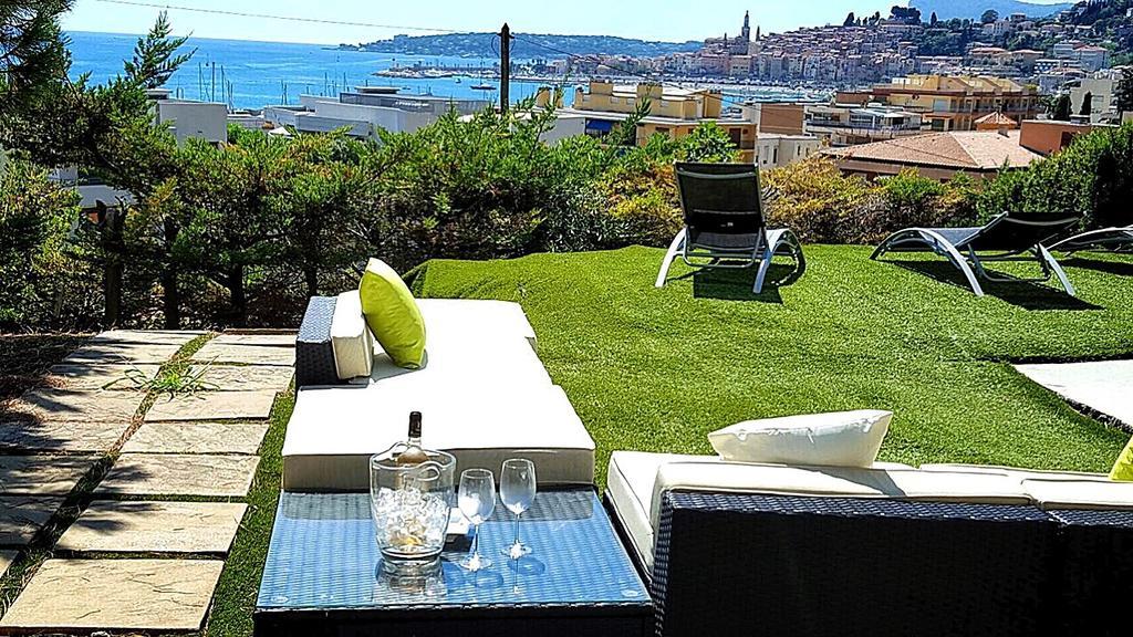 Cap Au Sud,Vue Panoramique Mer,Piscine Mentona Zewnętrze zdjęcie